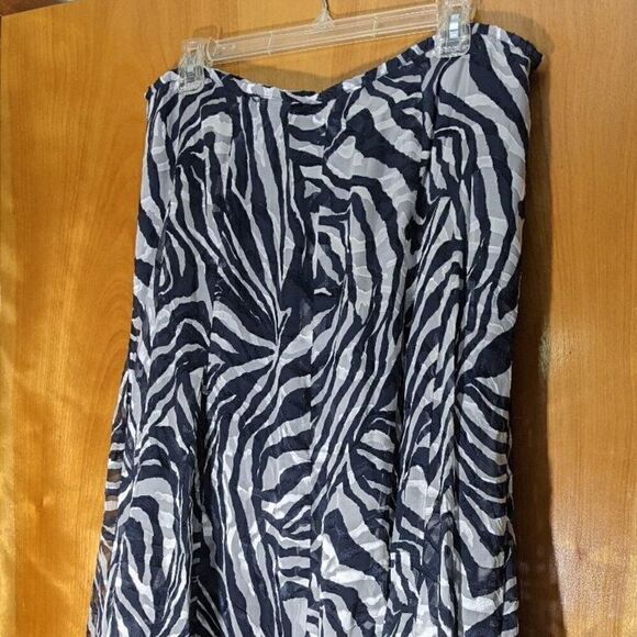 JONES NEW YORK SILK/RAYON LINED ANIMAL PRINT SKIRT SZ 14 - Picture 7 of 8